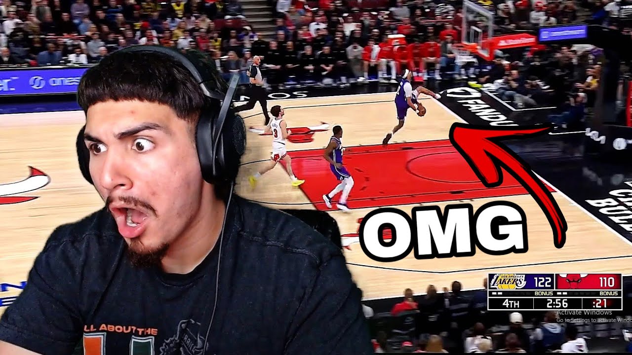 BETWEEN THE LEGS?!?! LeBron Fan Reacts Lakers vs Bulls Full Game Highlights