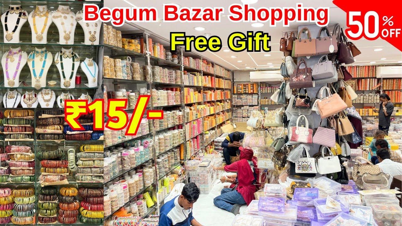 Hyderabad Wholesale Bangles Jewellery Hand Bags| Begum Bazar Market Online Shopping