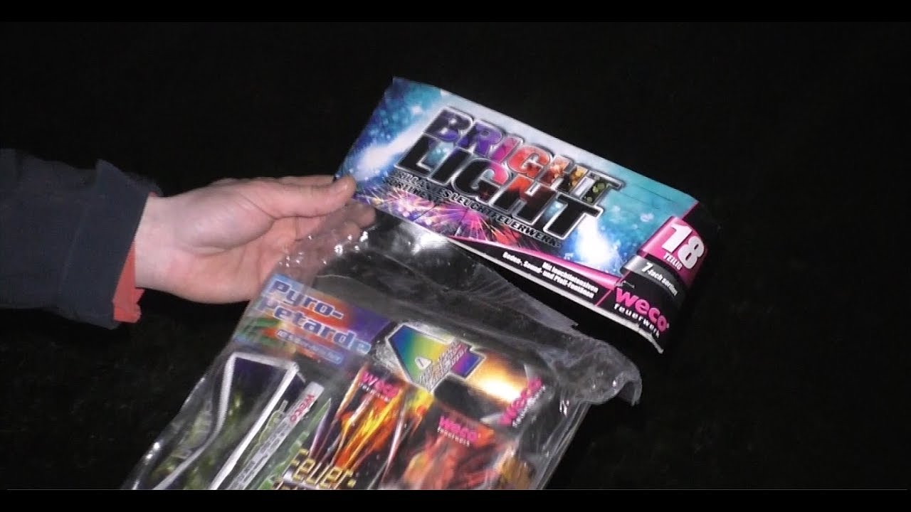 WECO BRIGHT LIGHT | Tolles Leucht-Feuerwerks Sortiment| Aktuelle Charge!!!