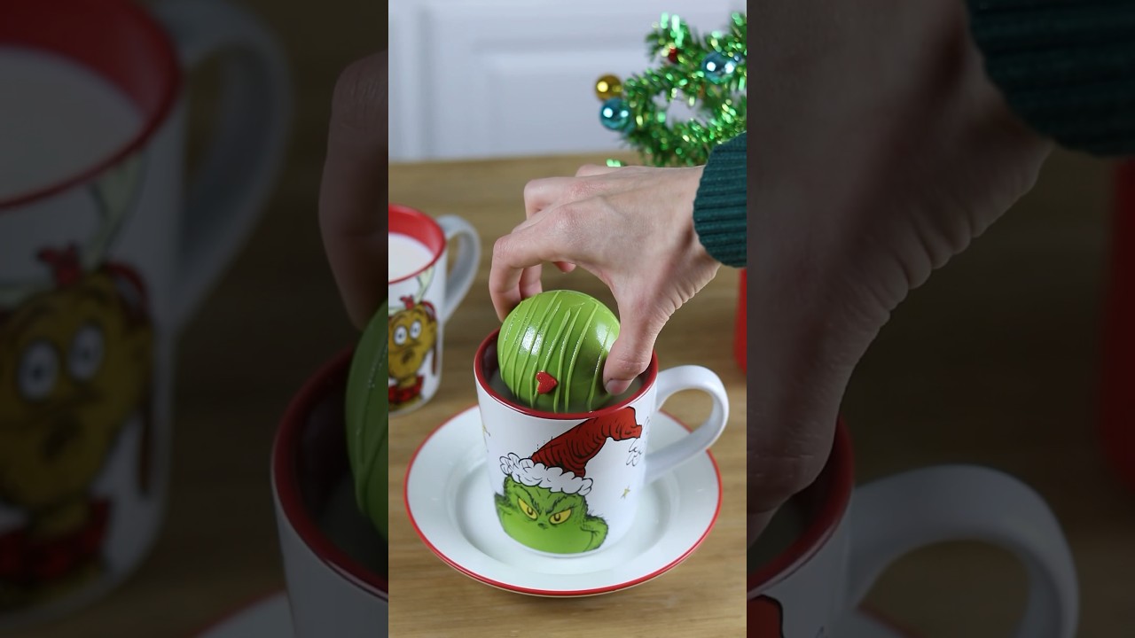 Как приготовить какао-бомбы Гринча 💚 УРОКИ ВТОРНИКА #выпечка