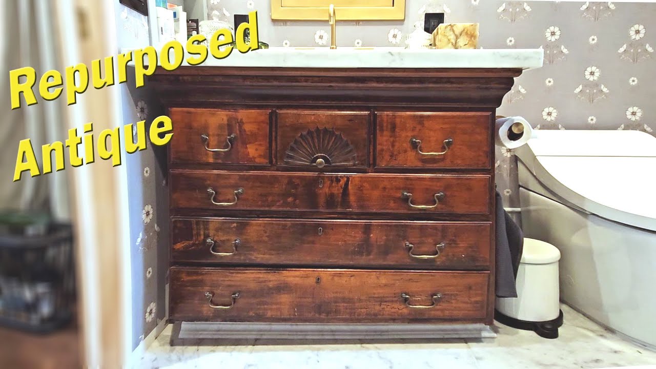 Antique Repurposed as Vanity