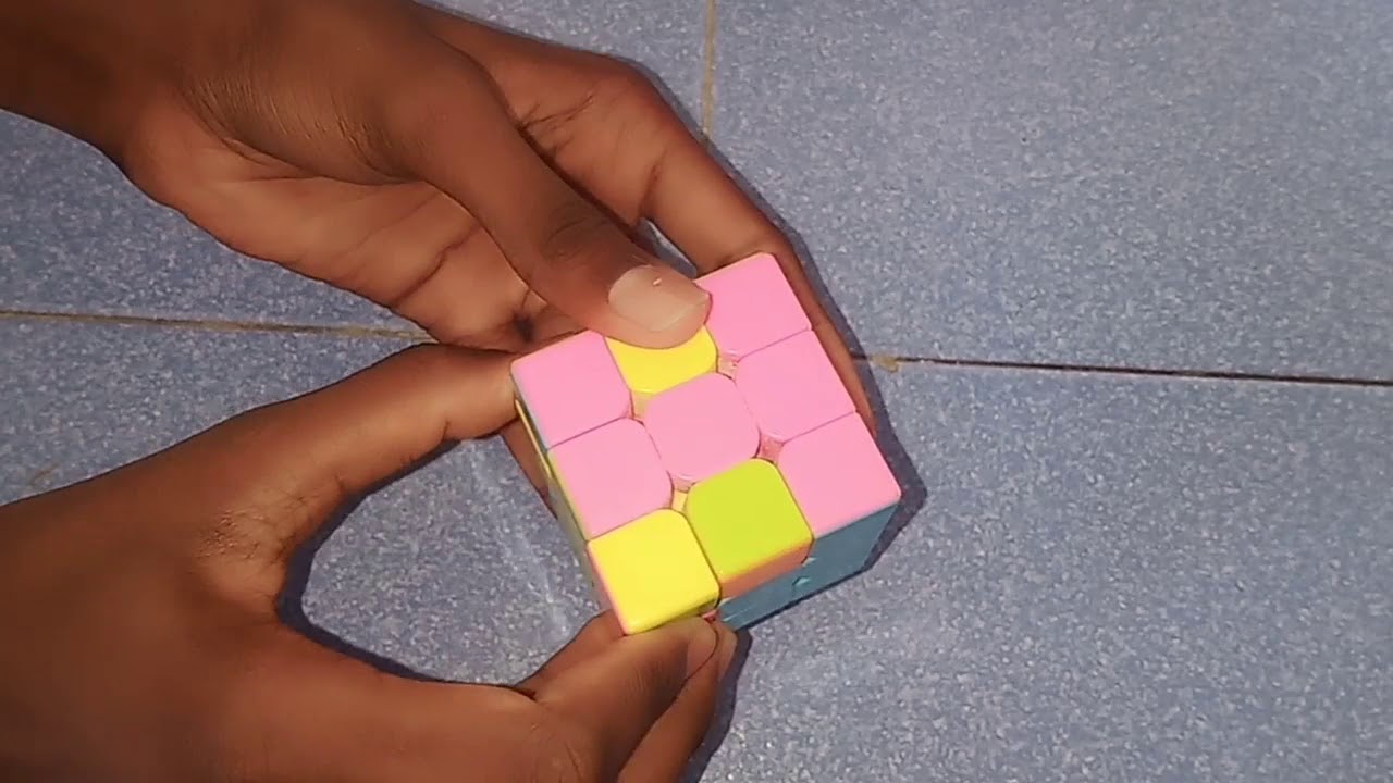 How to mix first two layers of rubik's cube