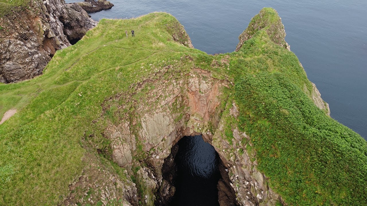 Bullers of Buchan, Aberdeenshire - Drone Footage