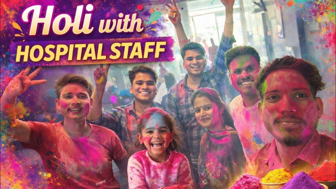 Hospital Staff ke Saath Holi Celebration 2026 🎉 | Rangon Bhara Din | SAHAB JI BLOG