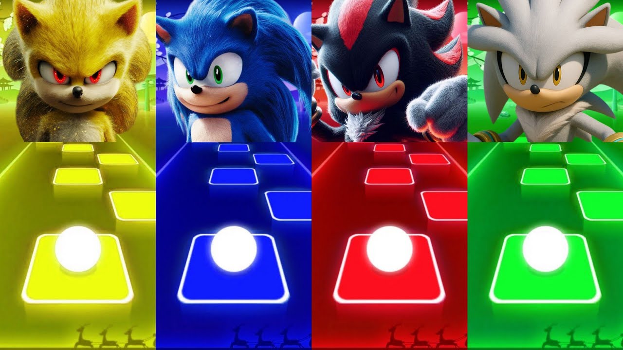 Super Sonic ⛔️ Sonic The Hedgehog ⛔️ Shadow The Hedgehog ⛔️ Silver || Coffin Dance Cover || TilesHop