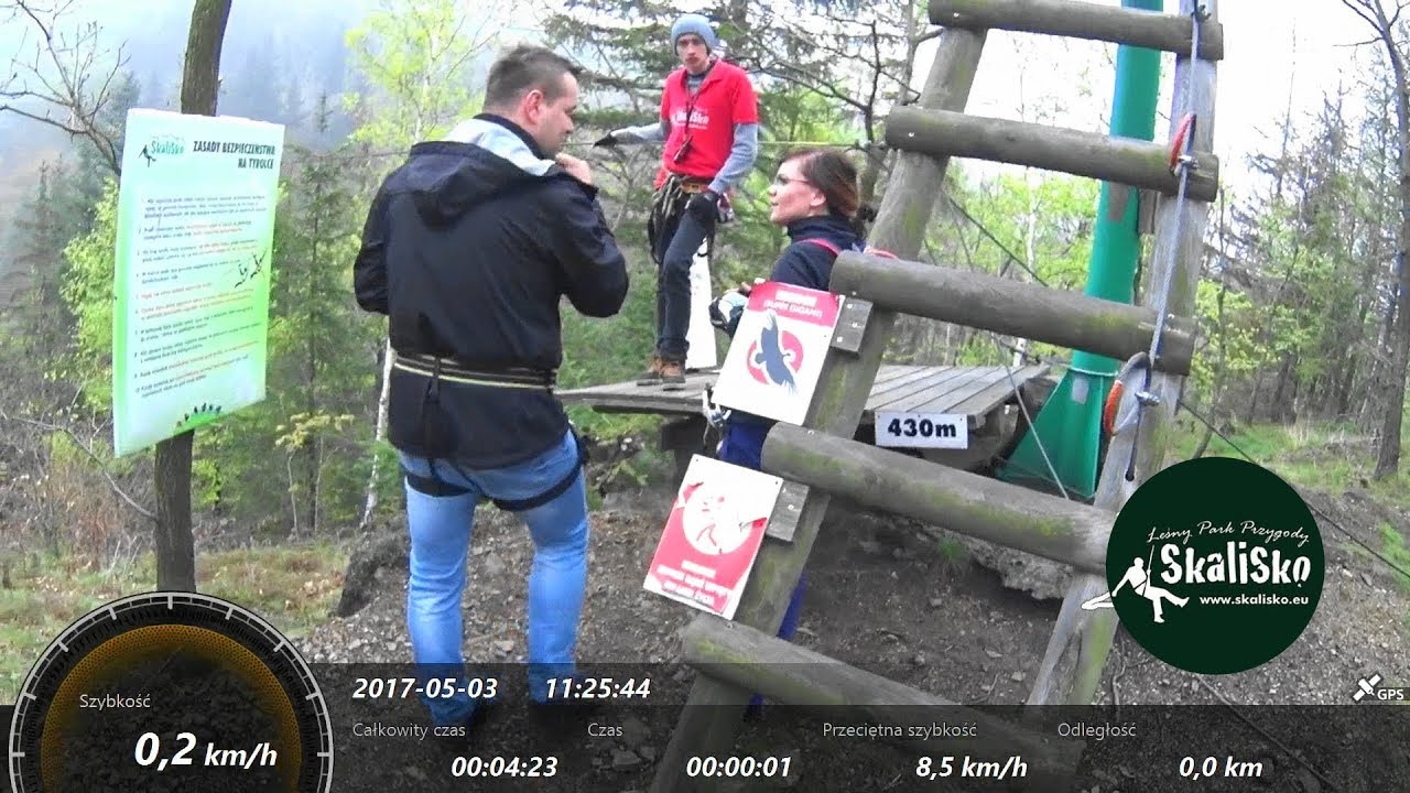 Park Linowy 62 - Leśny Park Przygody Skalisko - Trasa Kondor 03.05.2017