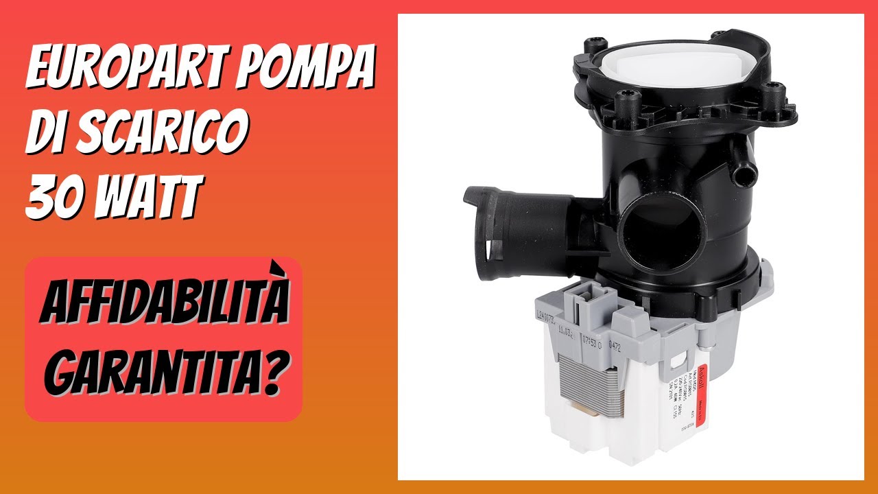 RECENSIONE (2026) : Europart Pompa di scarico 30 Watt. DETTAGLI