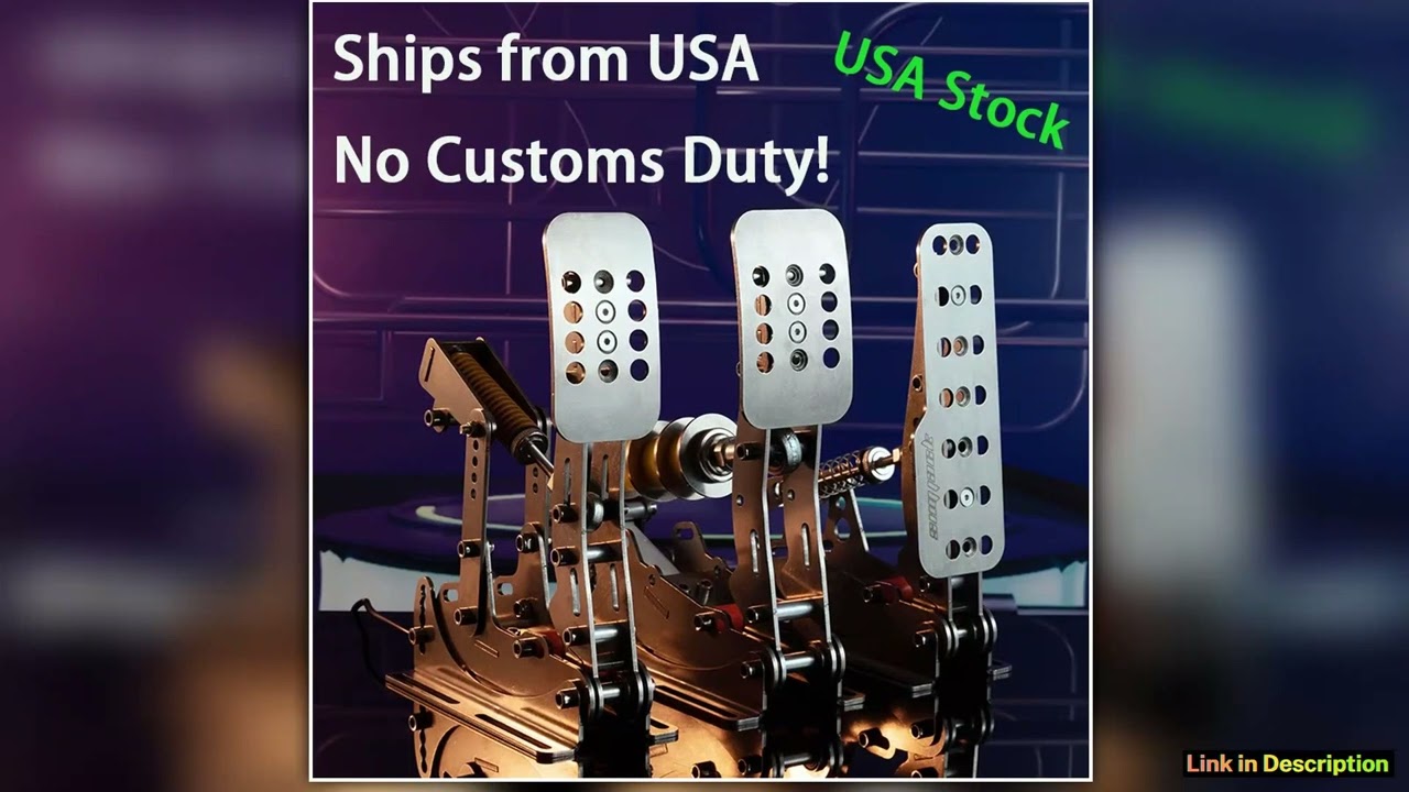 SIMJACK UT Pedals Sim Racing Pedals PC Racing Simulator Pressure Sensor Load Cell HE Hydraulic Peda