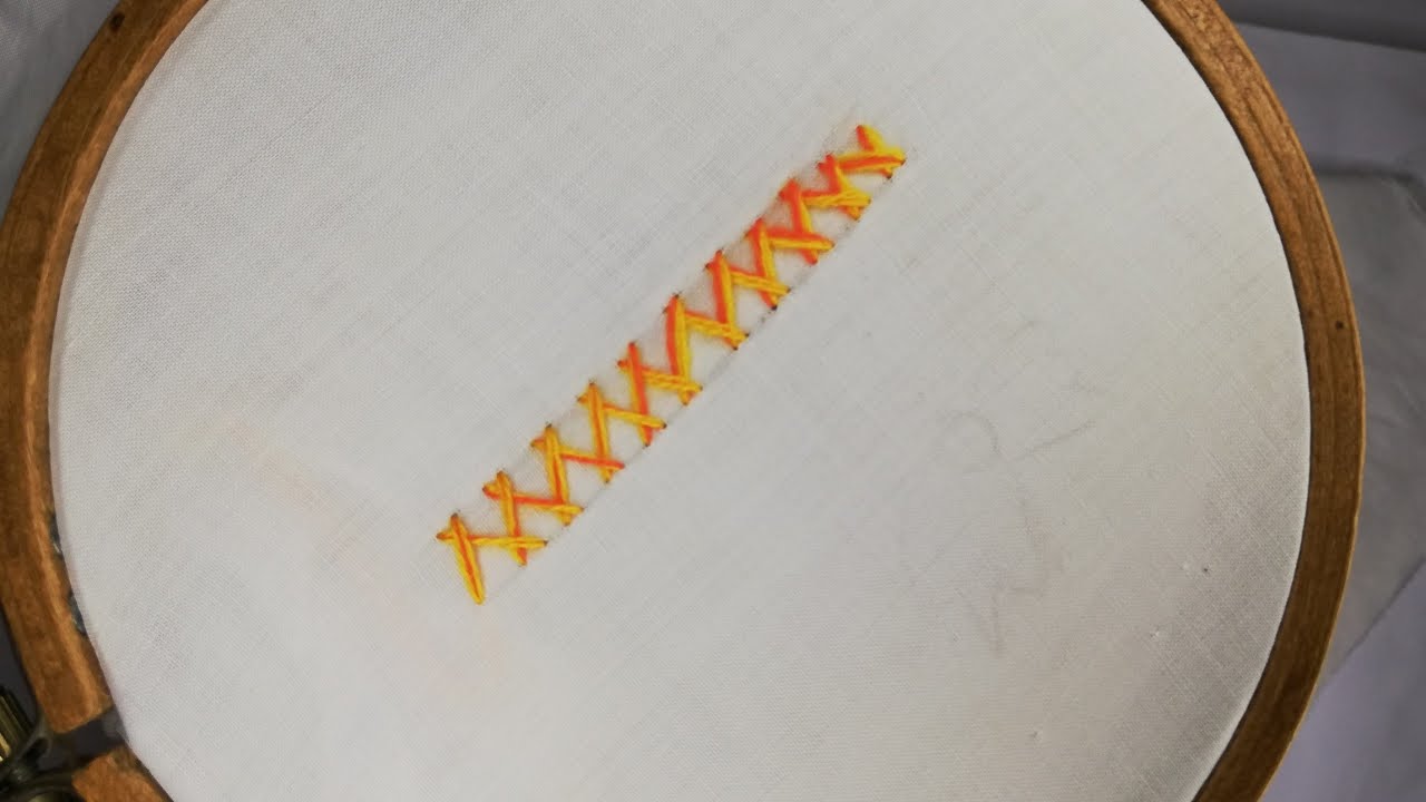 Machli tanka | Fish stitch | basic embroidery stitches by hand embroidery work