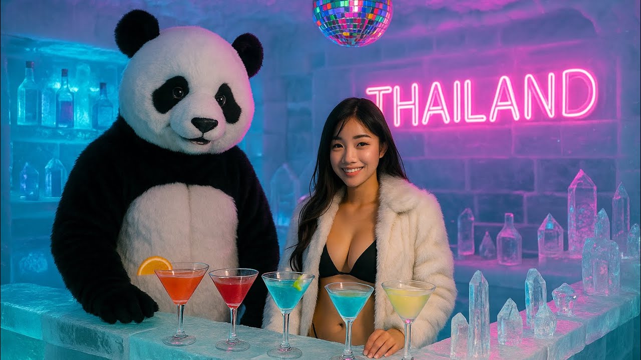 Pattaya'a ONLY Ice Bar - The V Lounge, Thailand