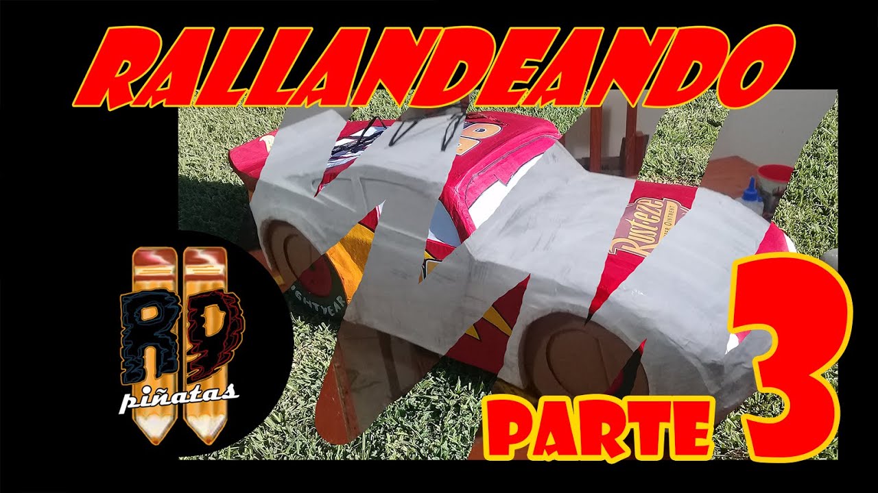 Piñata de Rayo Mcqueen - Paso a paso - parte 3