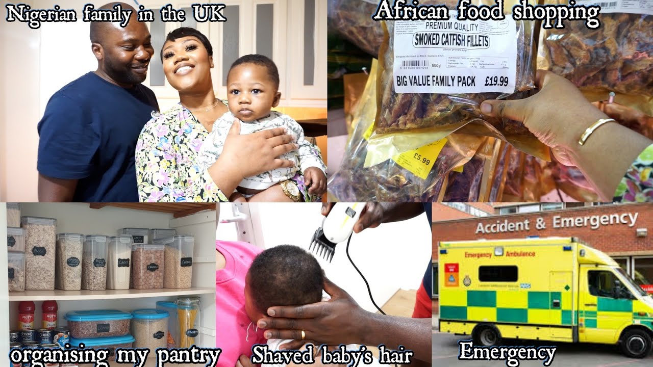 vlog, we finally did it, took baby to Emergency, African food shopping, pantry organising,life in uk