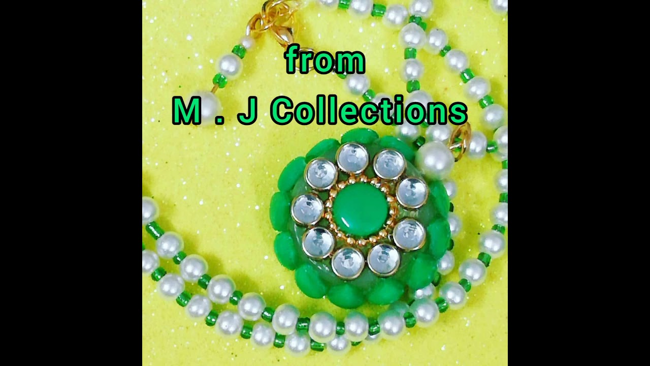 Cute and fascinating  Green kundan set