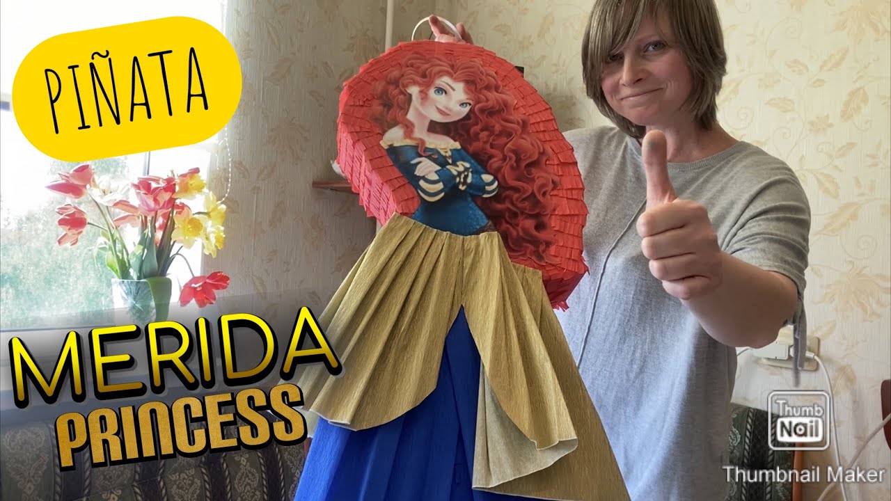 Princese Merida PIÑATA/Cómo hacer una piñata princesa Mérida /Принцесса Мерида ПИНЬЯТА/