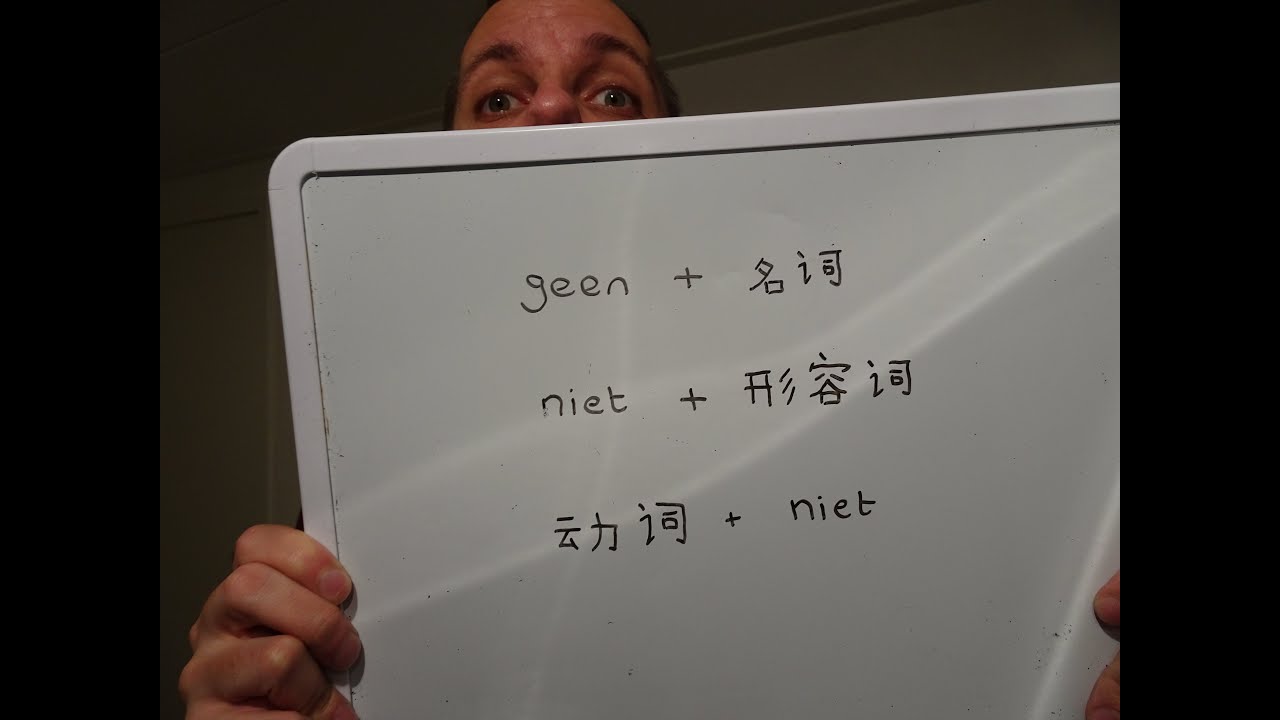 Learn Dutch: What's the difference between geen and niet?