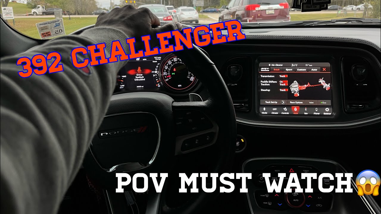 ВРЕЗАЛ В ПРОБКЕ!! ПЕРВЫЙ ВИД ОТ ГЛАВНОГО МЕСТА В МОЁМ SCATPACK CHALLENGER!! #392 #scatpack #srt