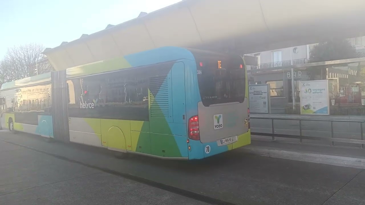 Les pauses des deux helyce Trignac université a la gare de st Nazaire référence 308 et 313 🚍🚍