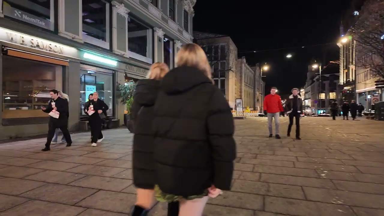 Oslo Nightlife Walk 🇳🇴 Norway 4K Night 4K Tour 🇳🇴🇳🇴