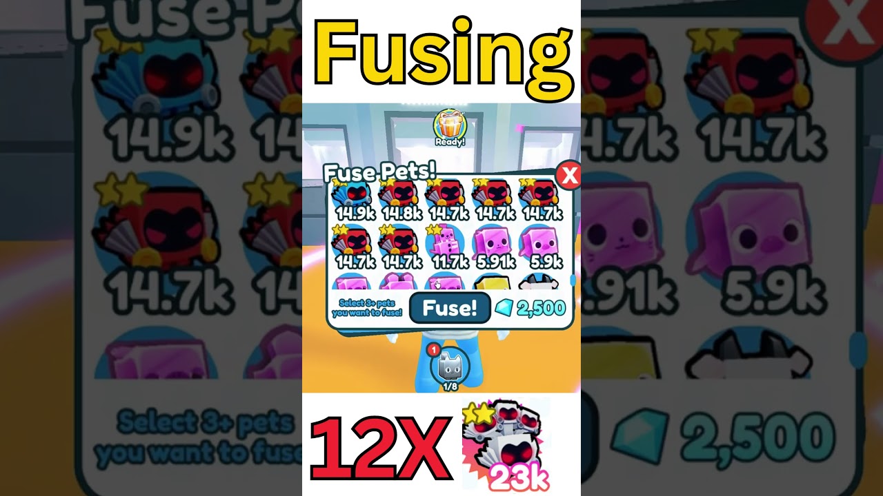 WHAT HAPPEN WHEN U FUSE 12 DOMORTUU PET IN PET SIMULATOR X (ROBLOX!!) #roblox #youtubeshorts #viral