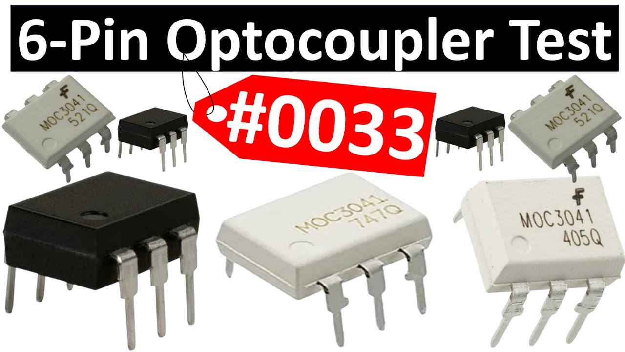 #0033 Electronic Components Testing: How to Test 6-Pin Optocoupler MOC3041 with Multimeter