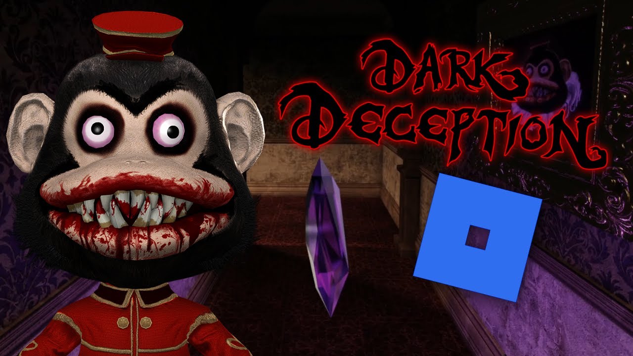 Trying to beat Dark deception on Roblox