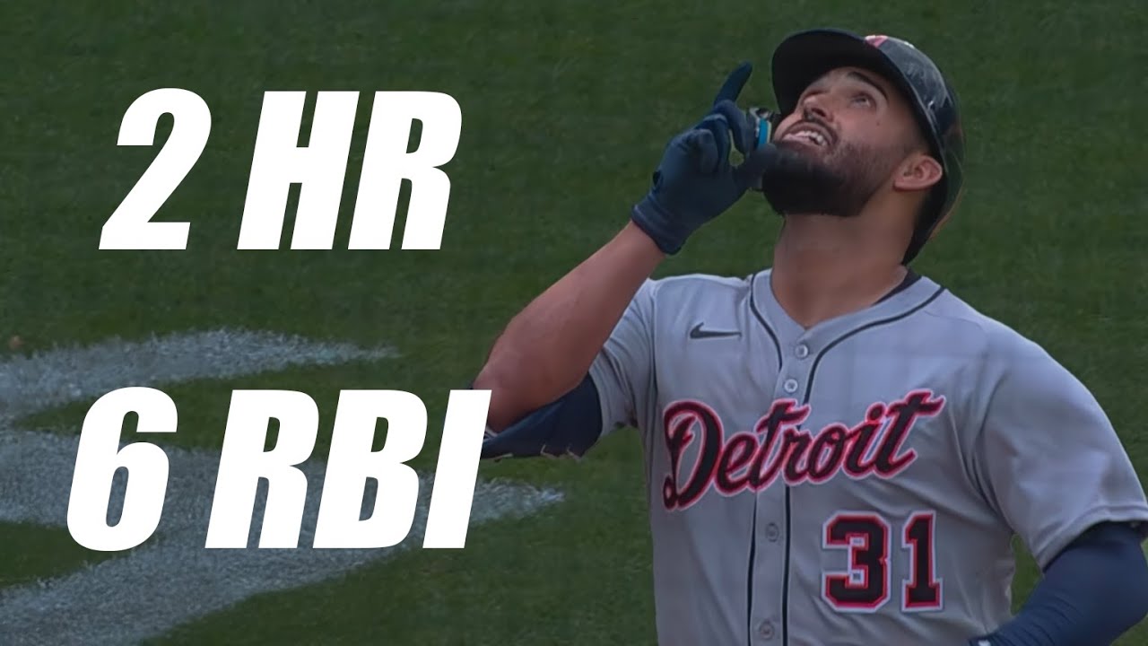 Riley Greene Hits Two 3-Run Home Runs vs Nationals