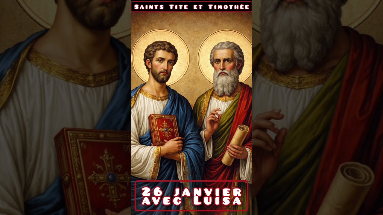 26 janvier avec Luisa – Saints Tite et Timothée
