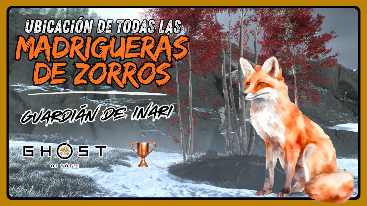 UBICACIÓN de todas las MADRIGUERAS DE ZORRO (Trofeo: Guardián de Inari) | Ghost of Yotei
