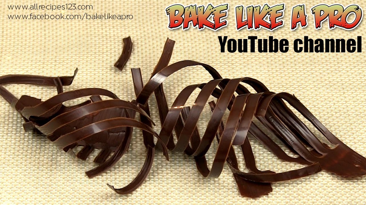 EASY ! How To Make Chocolate Curls Tutorial