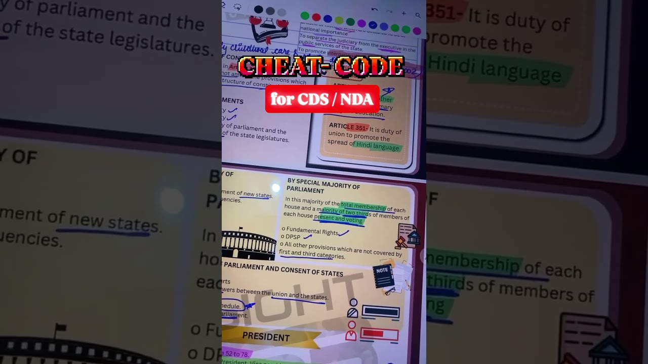 Cheat Code for CDS & NDA 🔥     LMR hai toh Revision easy hai 💯✨#upsc #cds #nda
