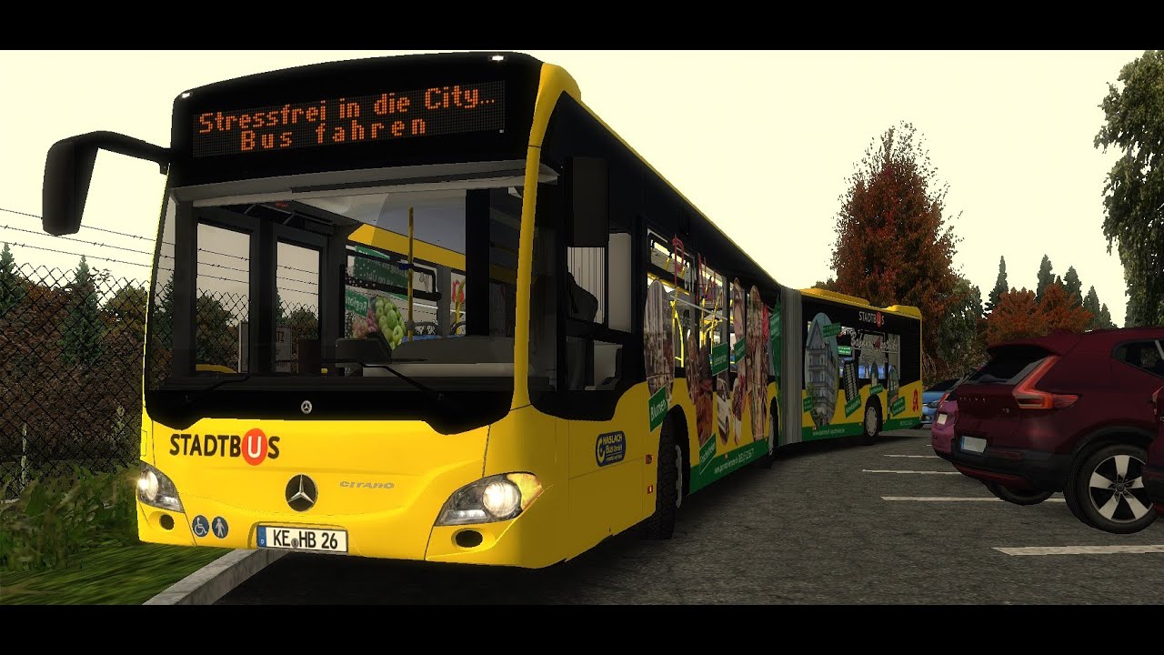 OMSI 2 | Ein langer gelber Bus auf der X49 | Hohenkirchen