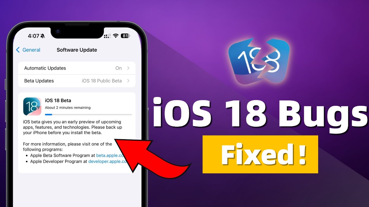 How to Fix iOS 18 Bugs, Battery Drain and More? 4 Best Ways！