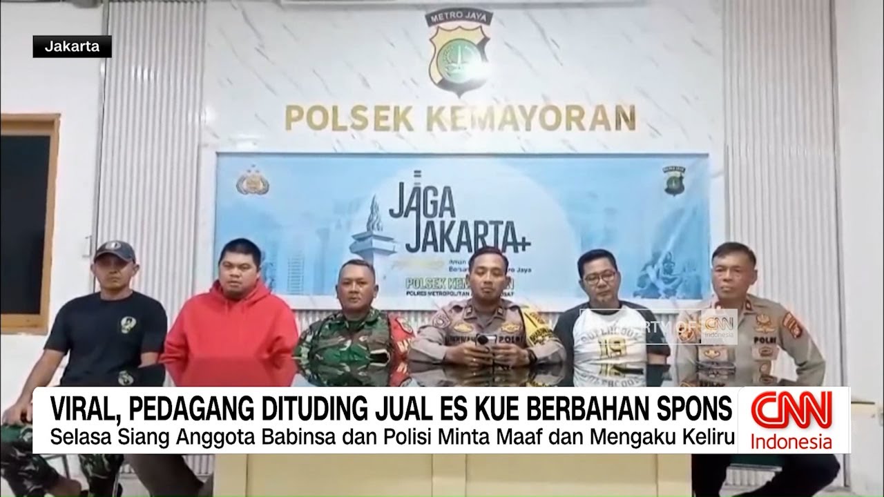 Babinsa dan Polisi Minta Maaf Usai Pedagang Es Kue Dituding Pakai Spons