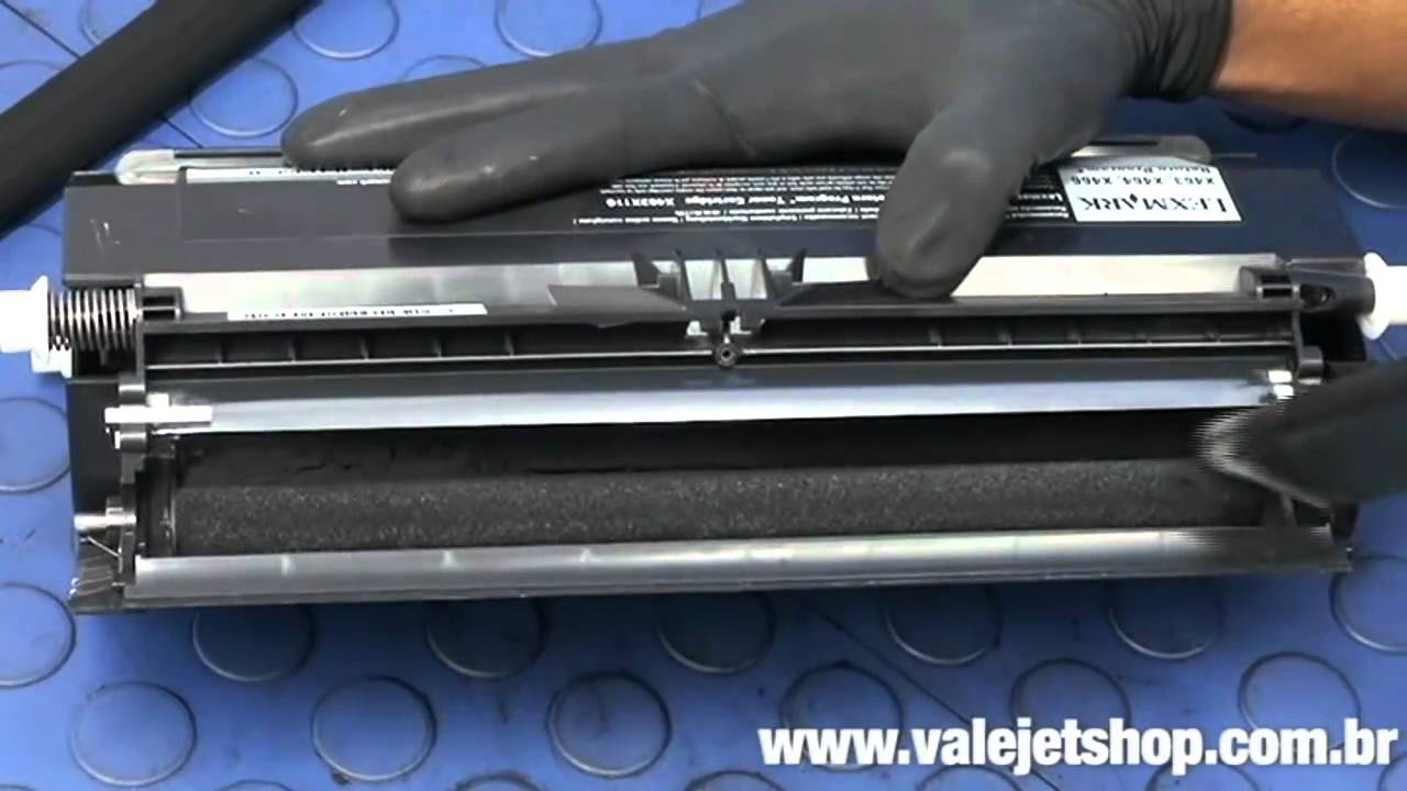 Vídeo Recarga Toner Lexmark X463 | X464 | X466 - Vídeo Aula Valejet.com