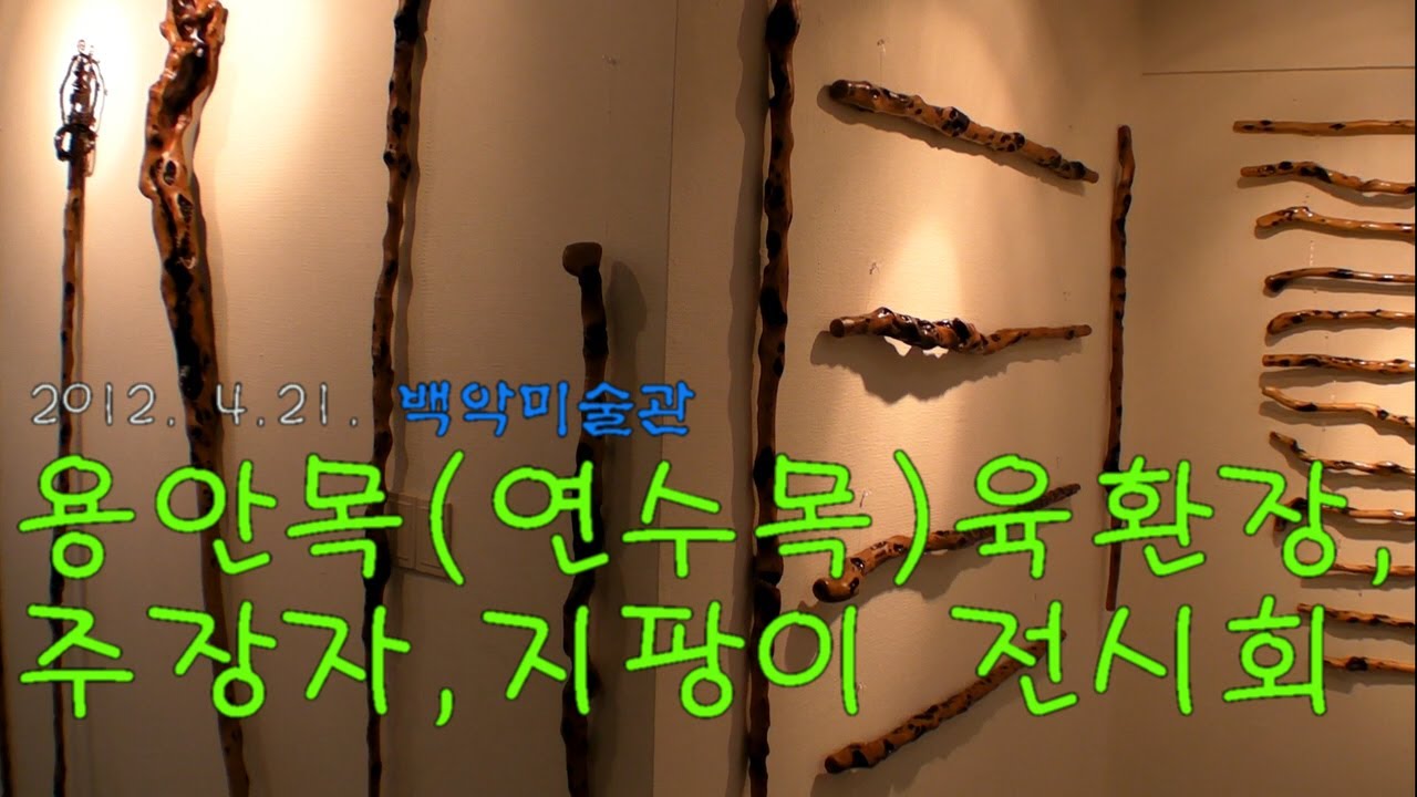 [2012  4 21  지용두타 스님 용안목(연수목) 육환장,주장자,지팡이 백악미술관 전시회]    충남 공주시 계룡면 양화리 산1-1