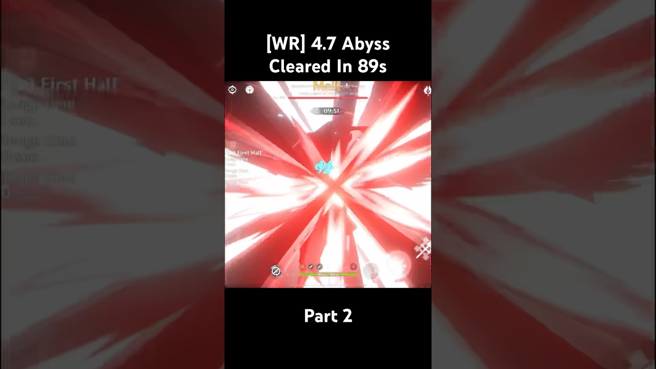 [WR] 4.7 Abyss Cleared In 89s Part 2 #genshinimpact #spiralabyss #arlecchino #neuvillette