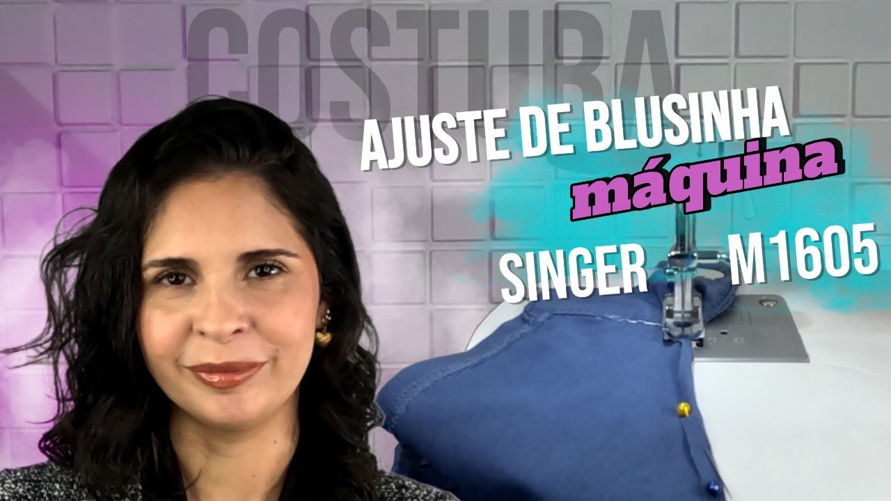Como ajustar blusinha apertada na máquina de costura Singer M1605 ✂️🧵