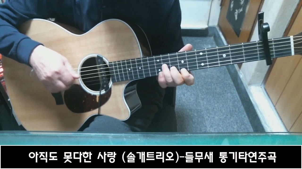 아직도 못다한 사랑 (솔개트리오)-들무새 통기타연주곡