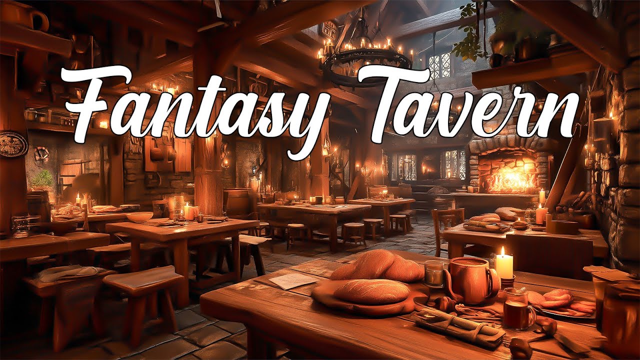 Medieval Fantasy Tavern | Cozy Tavern Ambience & DnD Music