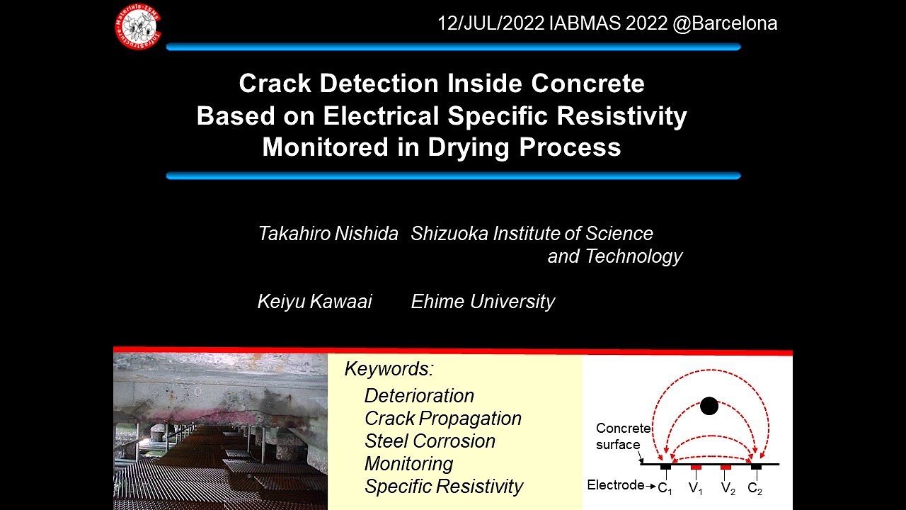 Crack detection inside concrete based on specific resistivity monitoring