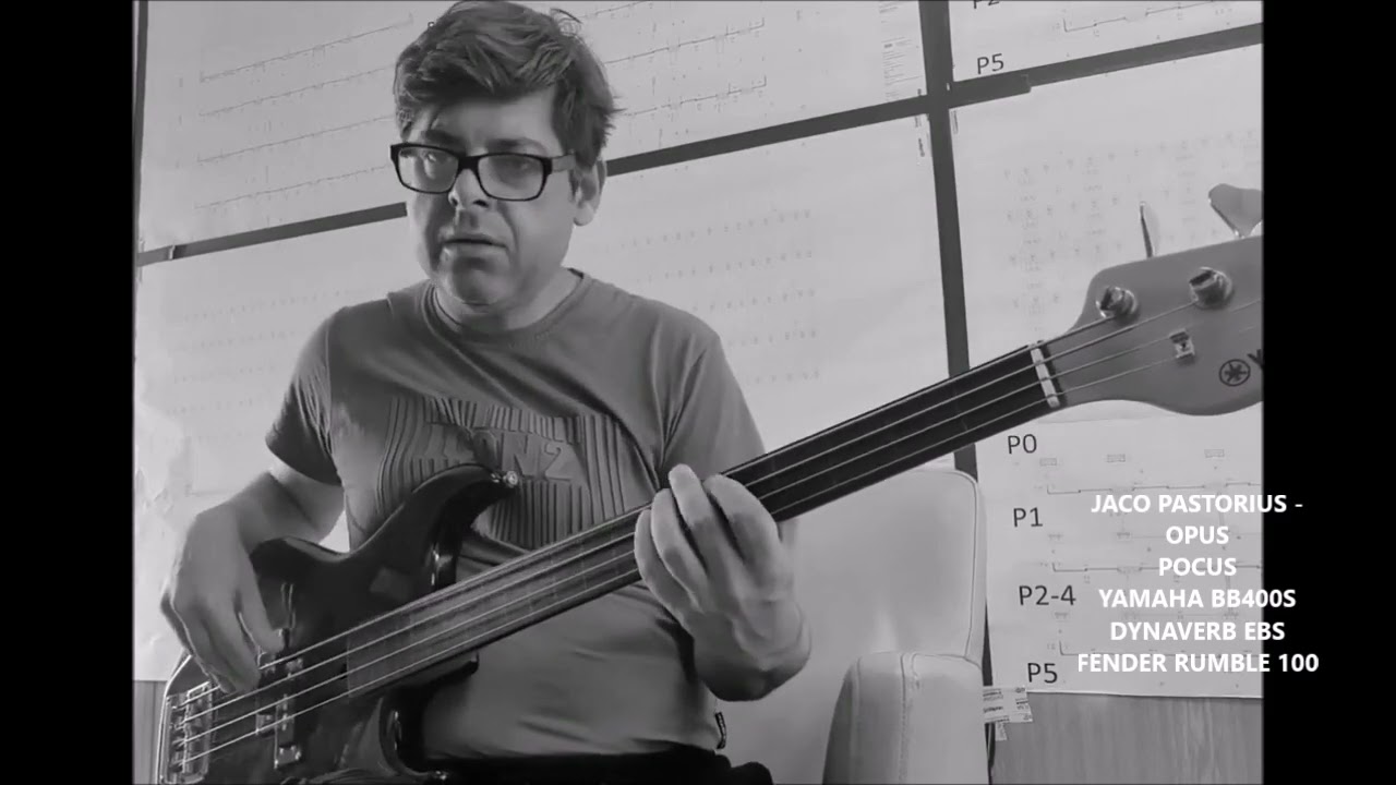 Krasoń Lesław - JACO PASTORIUS OPUS POCUS YAMAHA BB 400 S FRETLESS EBS DYNAVERB FENDER RUMBLE 100