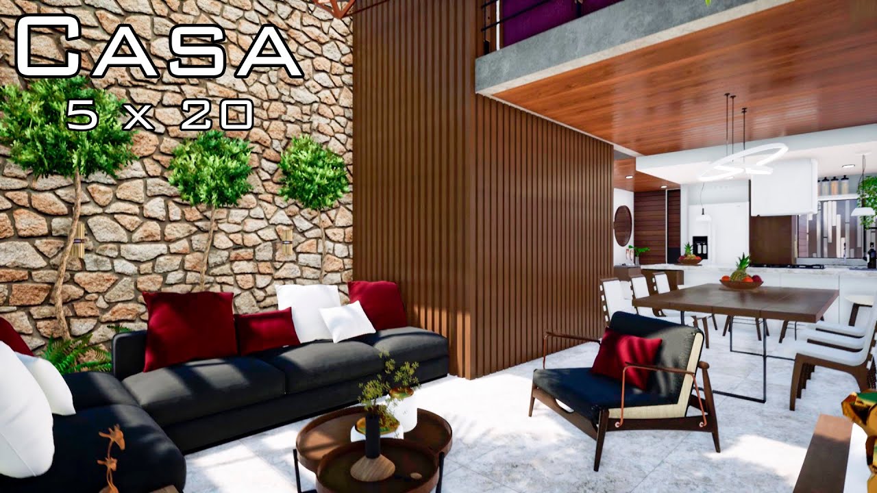 Casa de 5x20 | Casa CM | 4 recamaras | Homeoffice