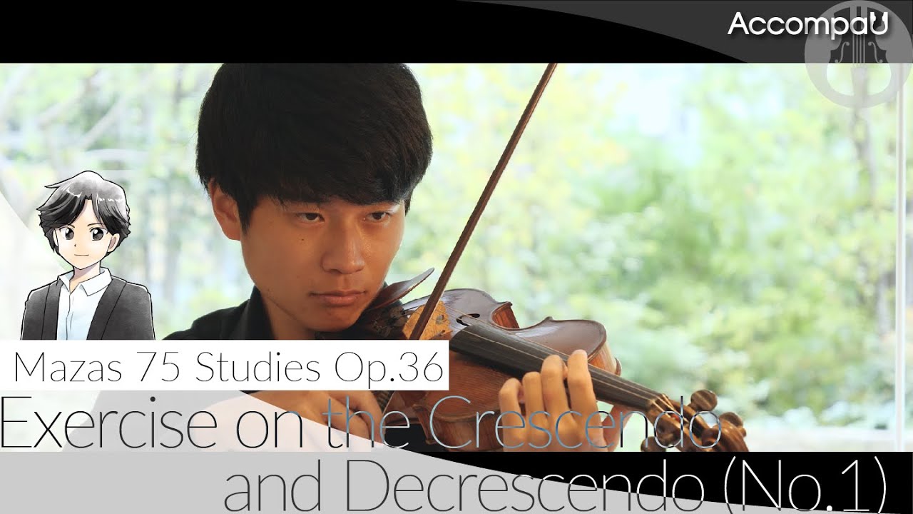 Exercise on the Crescendo and Decrescendo (No.1) | Mazas 75 Studies Op.36【Recital Version】