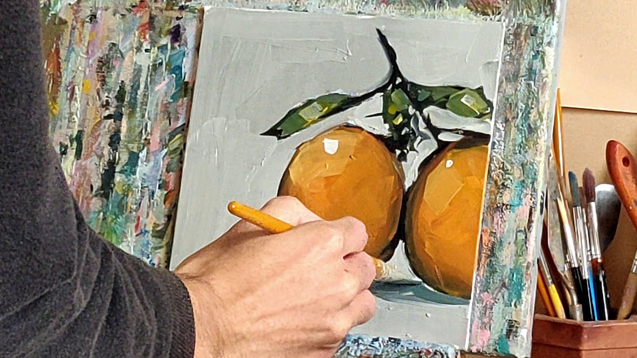 Painting Oranges Using Oils - Vivek Mandalia
