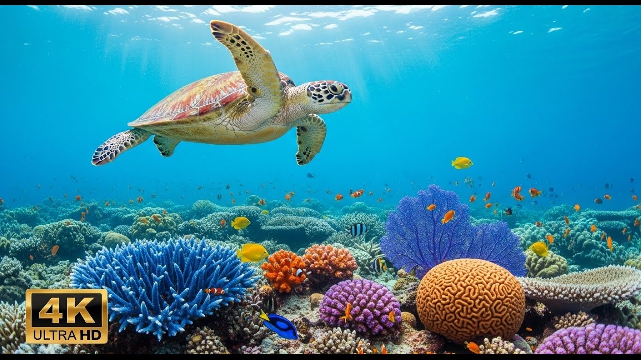 🌅 Deep Sea Aquarium 4K &ndash; Tranquil Fish Swimming & Soothing Background Music