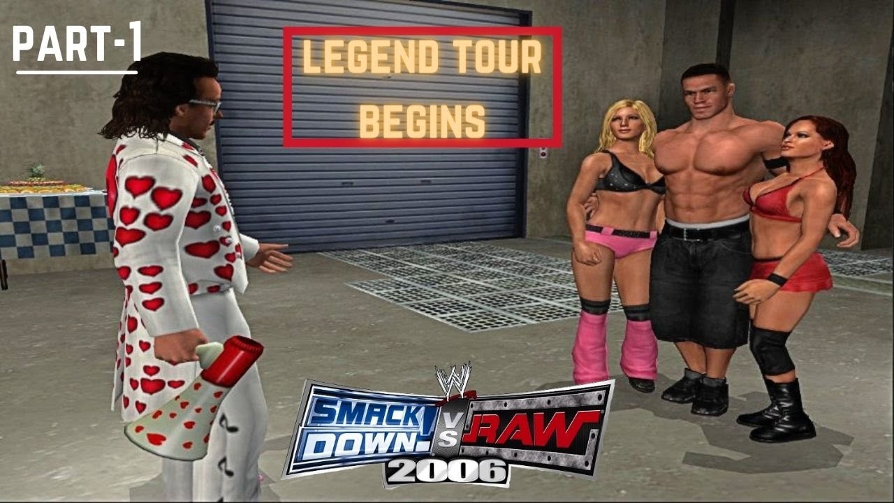 Legend Tour Begins | John Cena Season Mode | WWE Smackdown VS Raw 2006 | Legend Difficulty | Part-1
