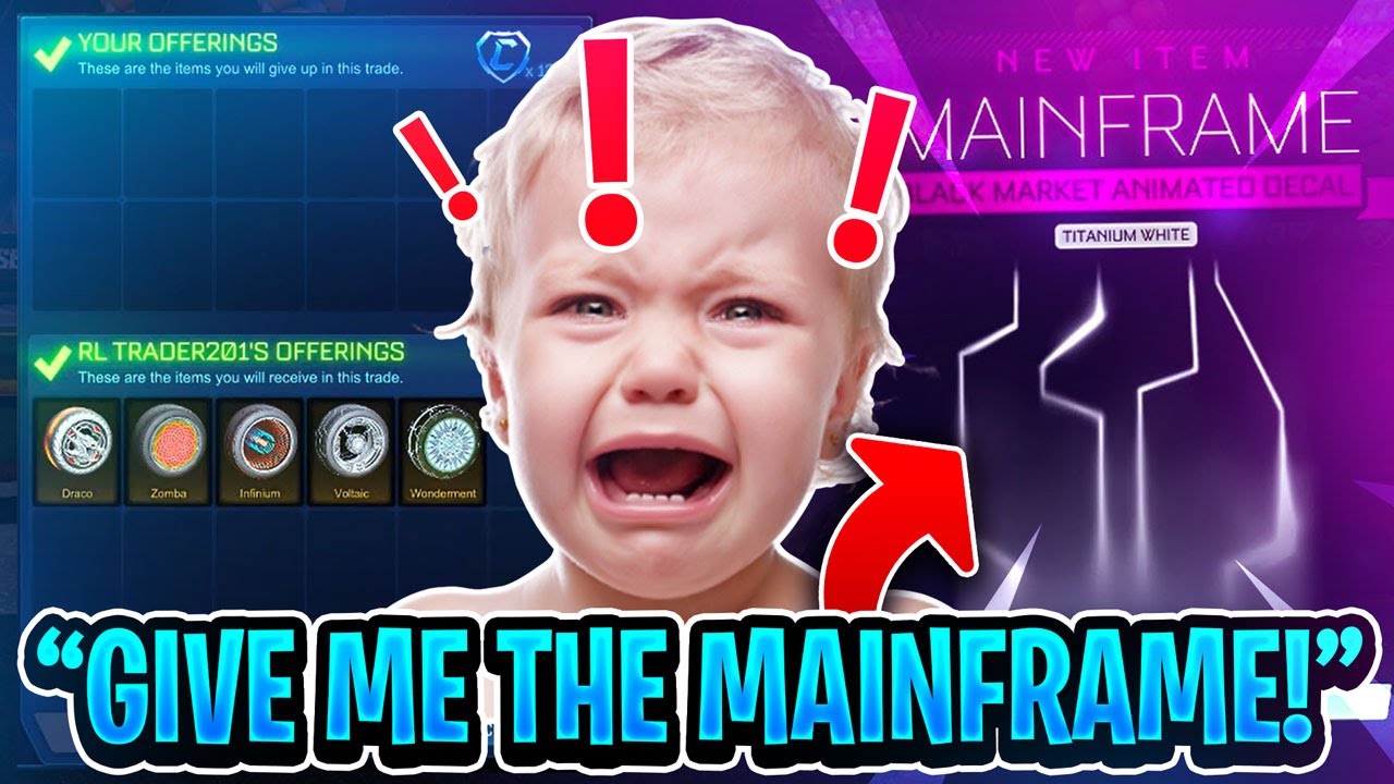 I faked trading up a WHITE MAINFRAME infront of this trader... [INSANE REACTION]