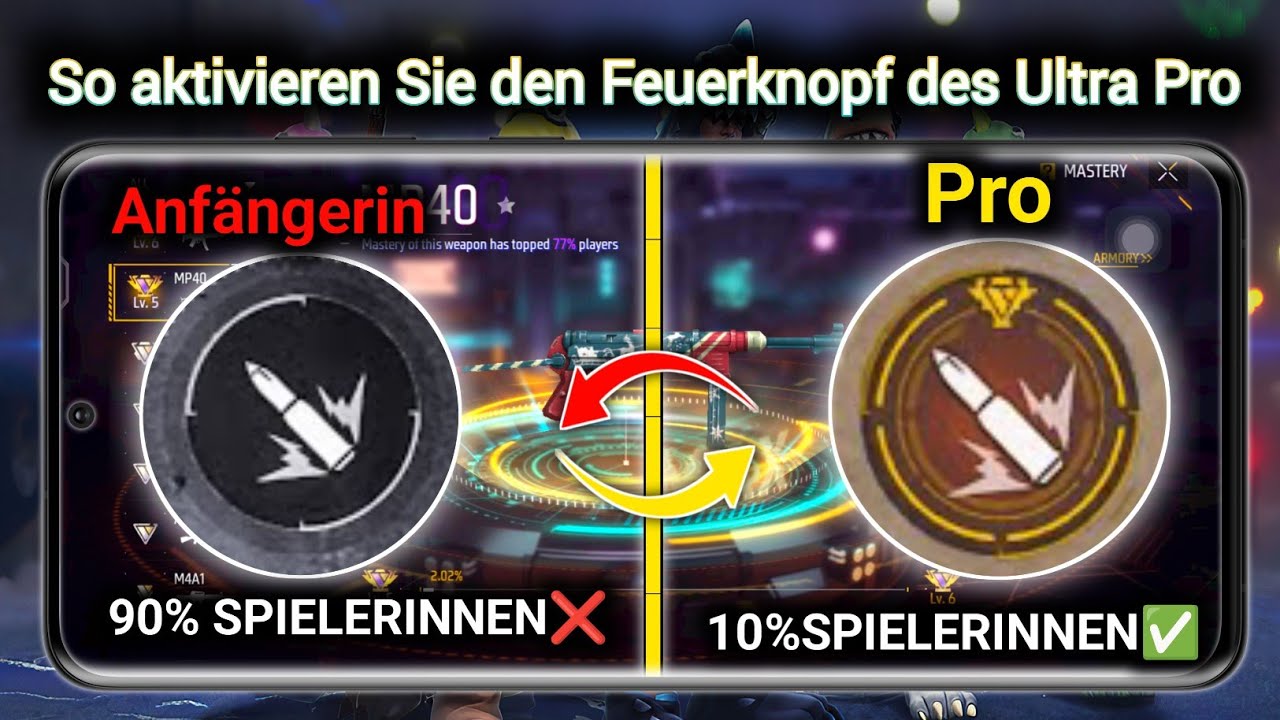 So ändert ihr die Farbe des Feuerknopfes in Free Fire|So benutzt ihr denroten Feuerknopf in FreeFire