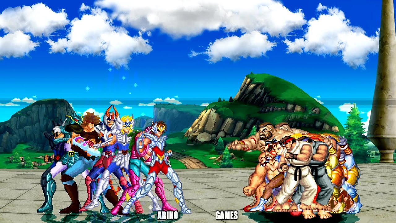 16 STREET FIGHTERS VS KNIGHTS OF THE ZODIAC!