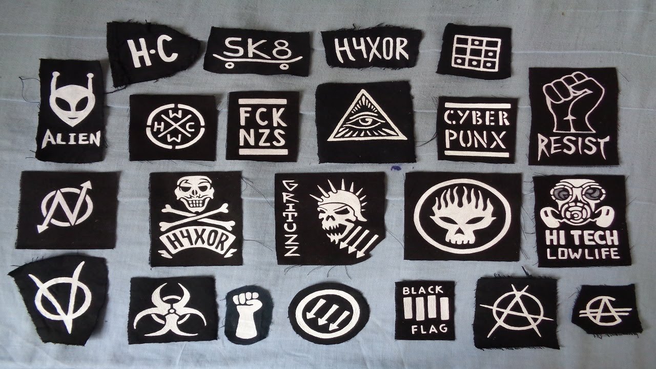 25 PATCHES CASEIROS / BANDAS , SÍMBOLOS , CÓDIGOS , IMAGENS PARA PATCHES  / PINTURA À MÃO - D4RKPILL